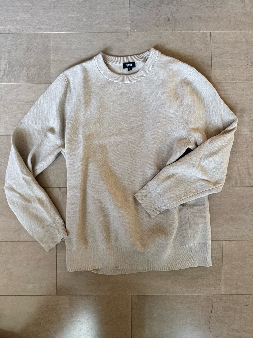 Uniqlo Men’s Crewneck Sweater in Beige